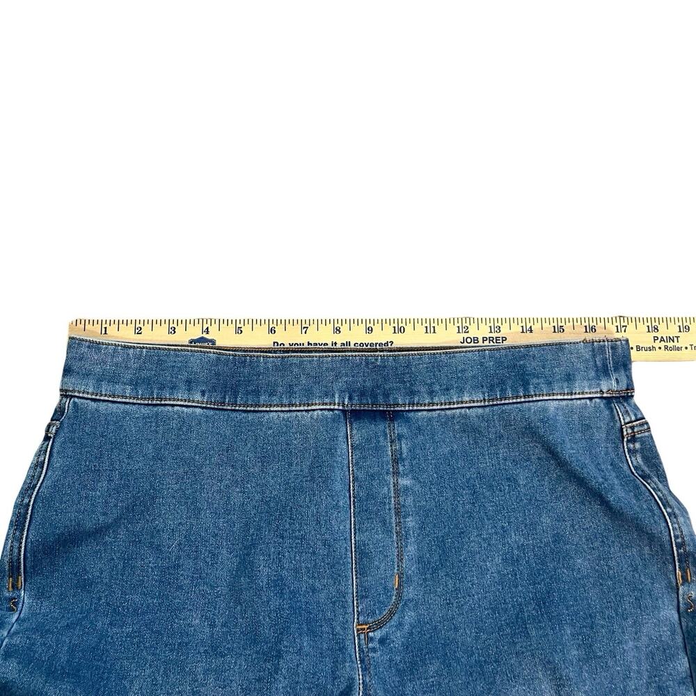 Soft Surroundings Ultimate Denim Pull On Slim Leg Jeans Large Straight Stretchy - Picture 5 of 8